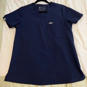 Figs Navy Blue Scrub Set